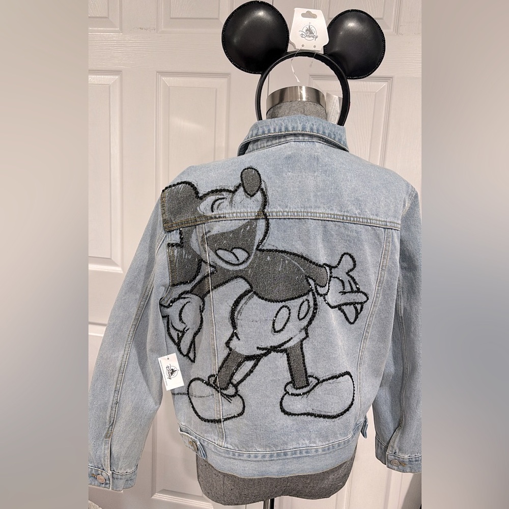 Disney Mickey Mouse Denim Jacket - Personally Customized!! (EARS NOT INCLUDED!!)